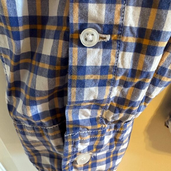 J CREW - Gingham Check (Blue/Yellow/White) [slim fit] - Picture 4 of 7